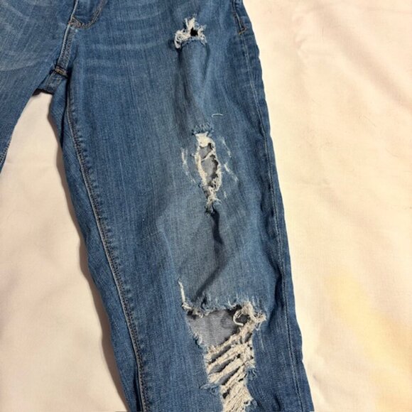 Express Super Skinny Stretch Mid-rise Distressed Jeans - Size 10R - Picture 5 of 10